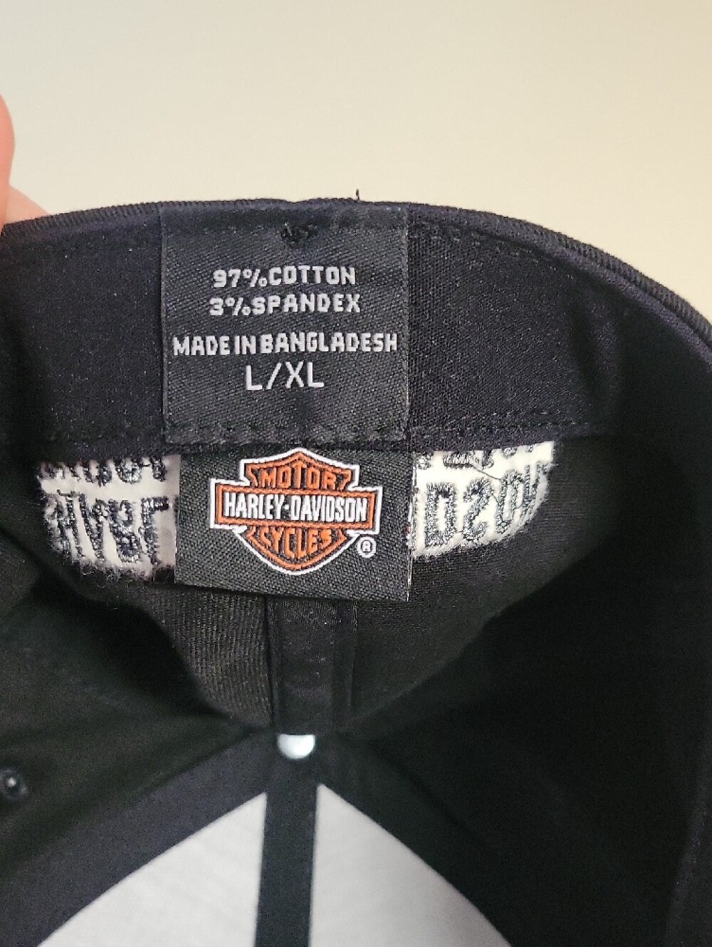Harley-Davidson Black and White Number 1 Logo Cap - Picture 2 of 3